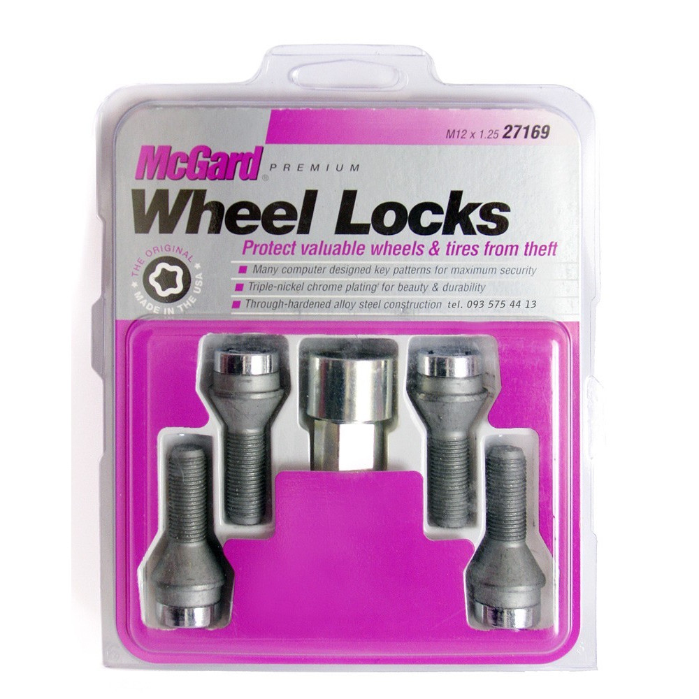 Locking wheel bolt 12x1.25x30mm conical (MCGARD) 27169SU