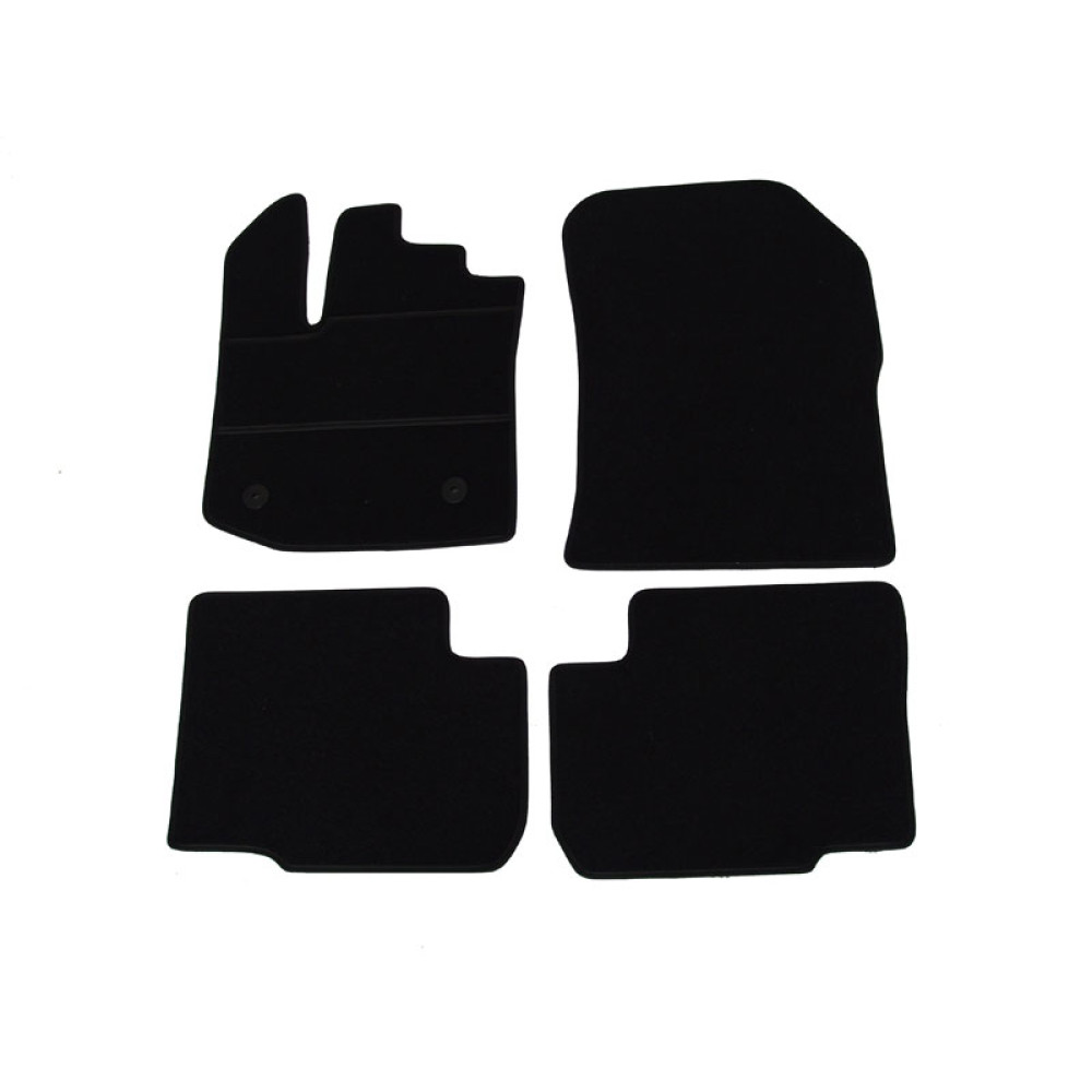 Car textile mats black DACIA LODGY (5s.) (2012-...) ELEGANT