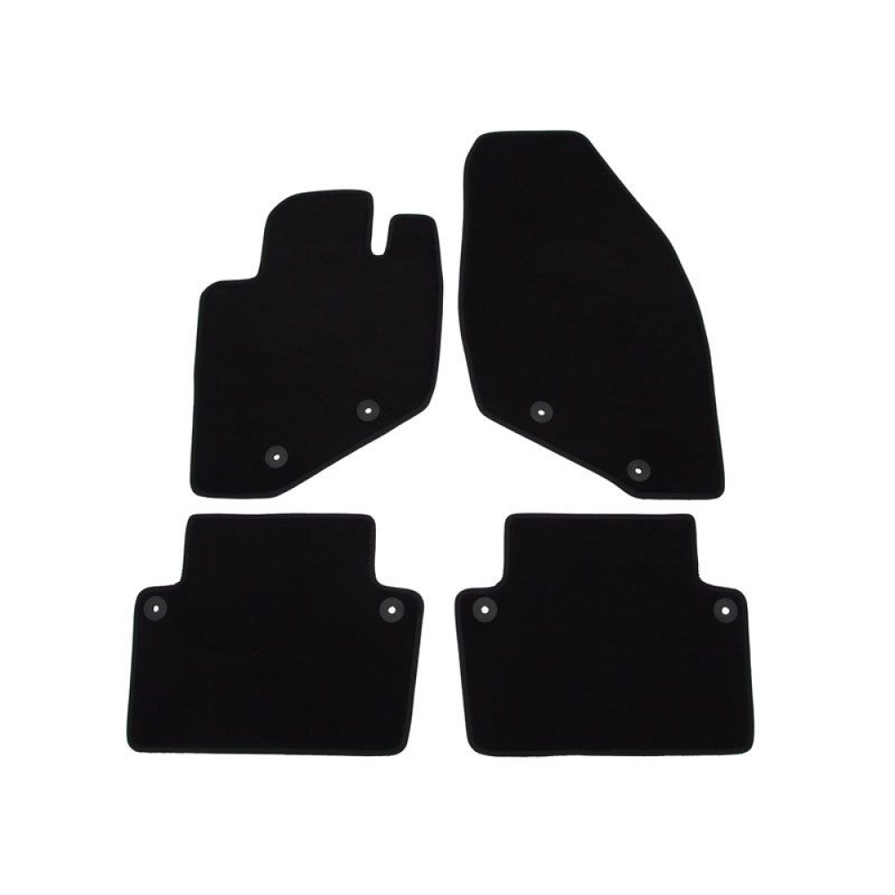 Car textile mats black VOLVO S80 (1998-2005) LUXE