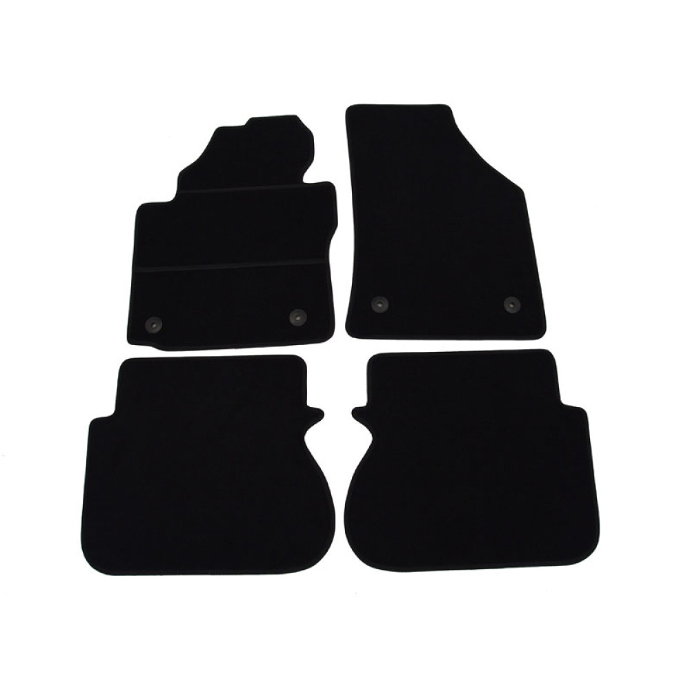 Car textile mats black VW CADDY (2015-...) ELEGANT
