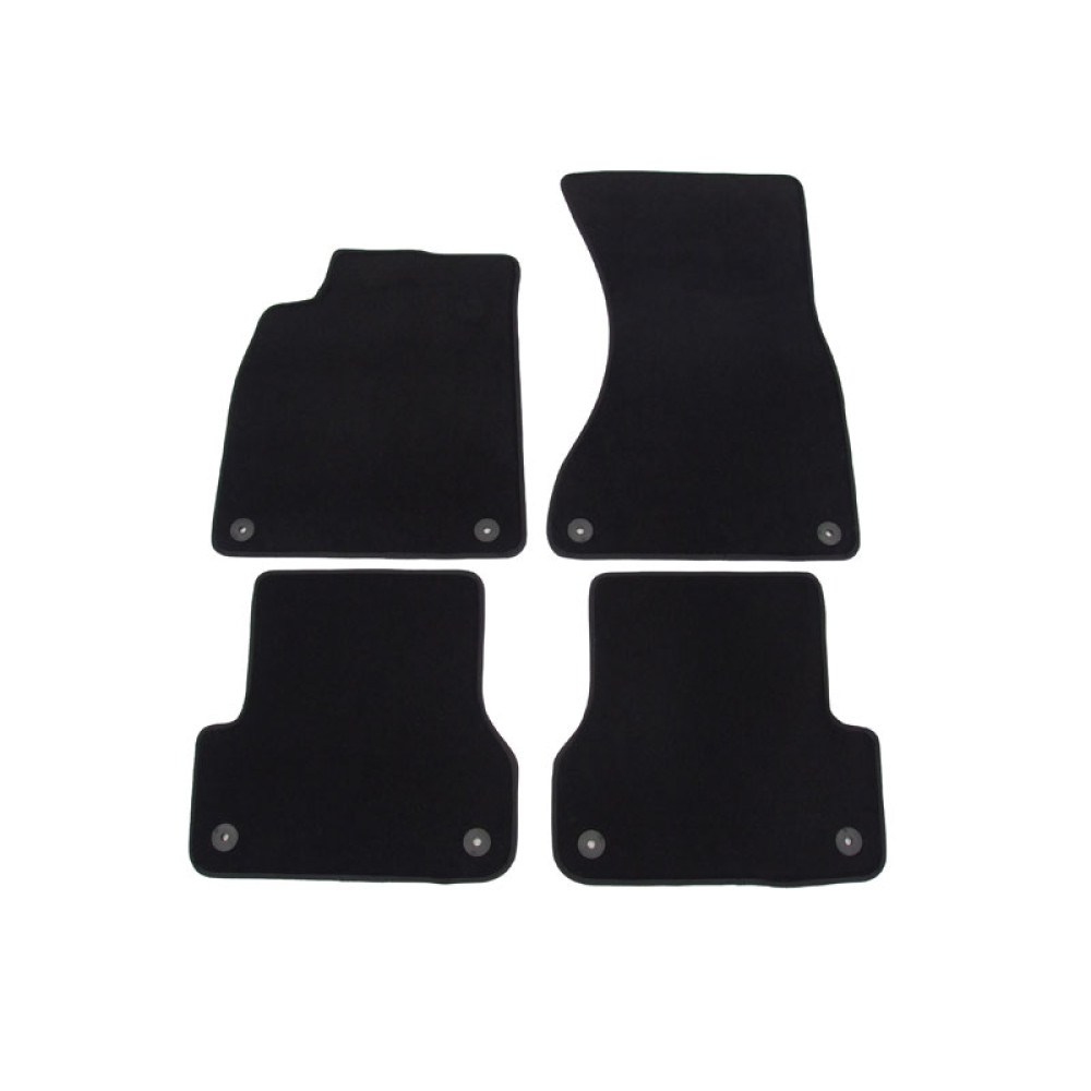 Car textile mats black AUDI A6 (2011-2018) LUXUS
