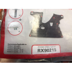 Under engine cover set of fixators RENAULT SCENIC II (2003-2009) RX90215