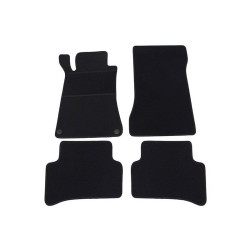 Alfombrillas textiles negras para coche MB Clase C W203 (2001-2007) ELEGANT