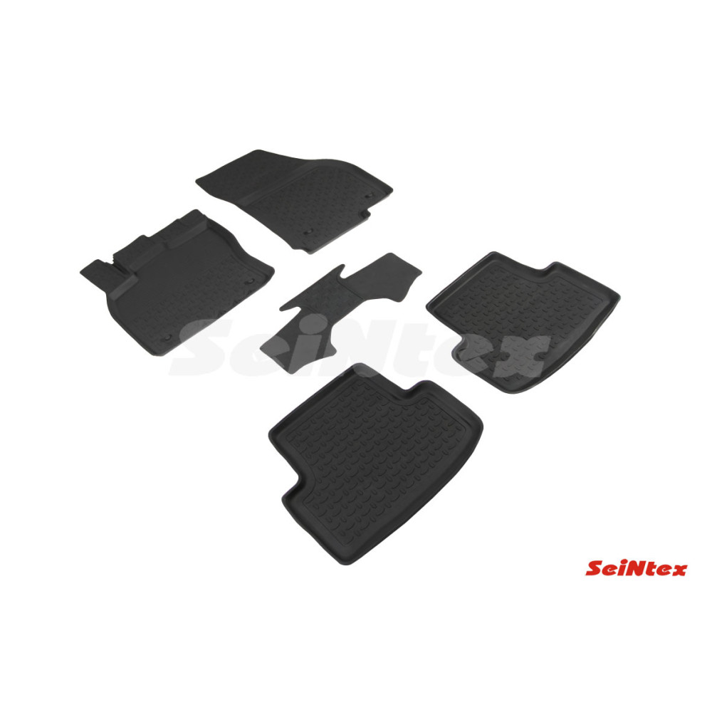 Car rubber floor mats black SEINTEX *BORT* SKODA KAROQ (2017-...)