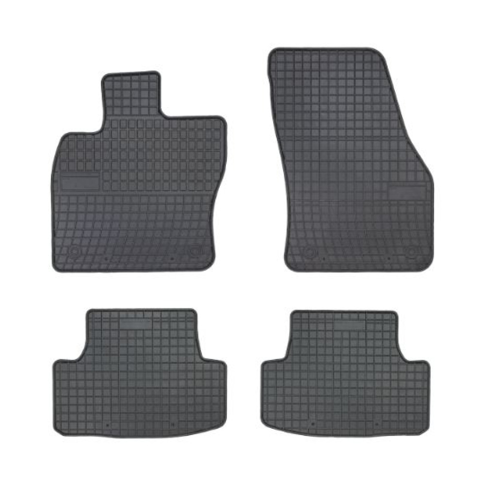 Car rubber floor mats black SKODA KAROQ (2017-...) NEGRO