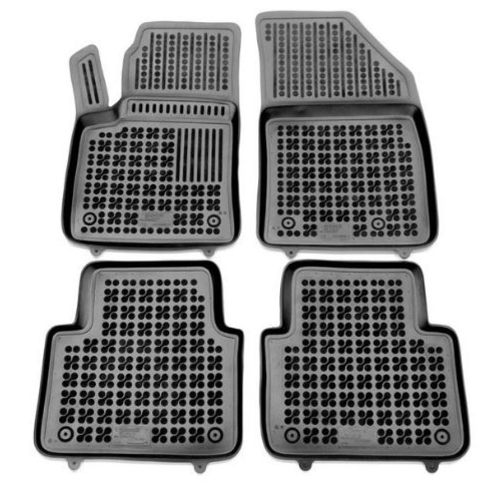 Car rubber floor mats black OPEL CROSSLAND X (2017-...) 200523