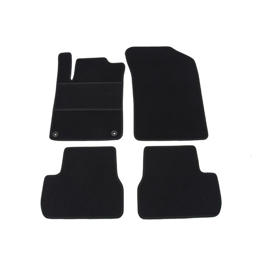 Car textile mats black CITROEN DS3 (2009-2013) ECONOMIC