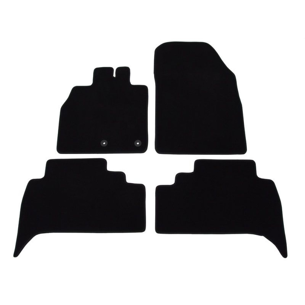 Car textile mats black RENAULT SCENIC III (2009-2016) LUXUS