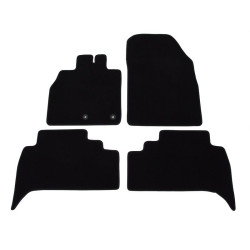 Alfombrillas textiles negras para coche RENAULT SCENIC III (2009-2016) LUXUS