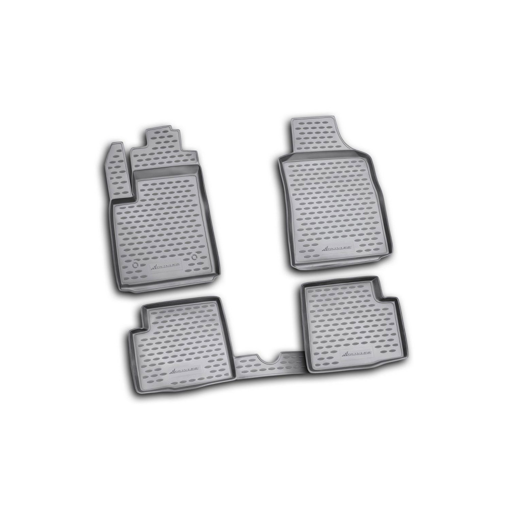 Car rubber floor mats black NOVLINE FIAT 500X (2014-...)
