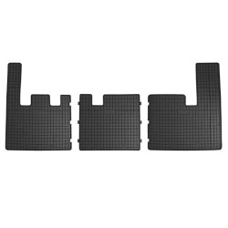 Car rubber floor mats black FORD TRANSIT CUSTOM 2nd row (2012-2018) NEGRO