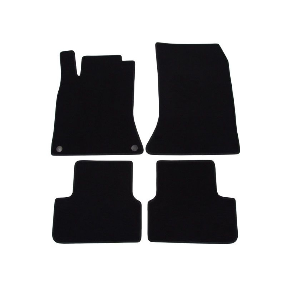 Car textile mats black MB GLA-class X156 (2014-...) LUXUS