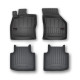 Car rubber floor mats black SKODA SUPERB III (2015-...) 3D FROGUM