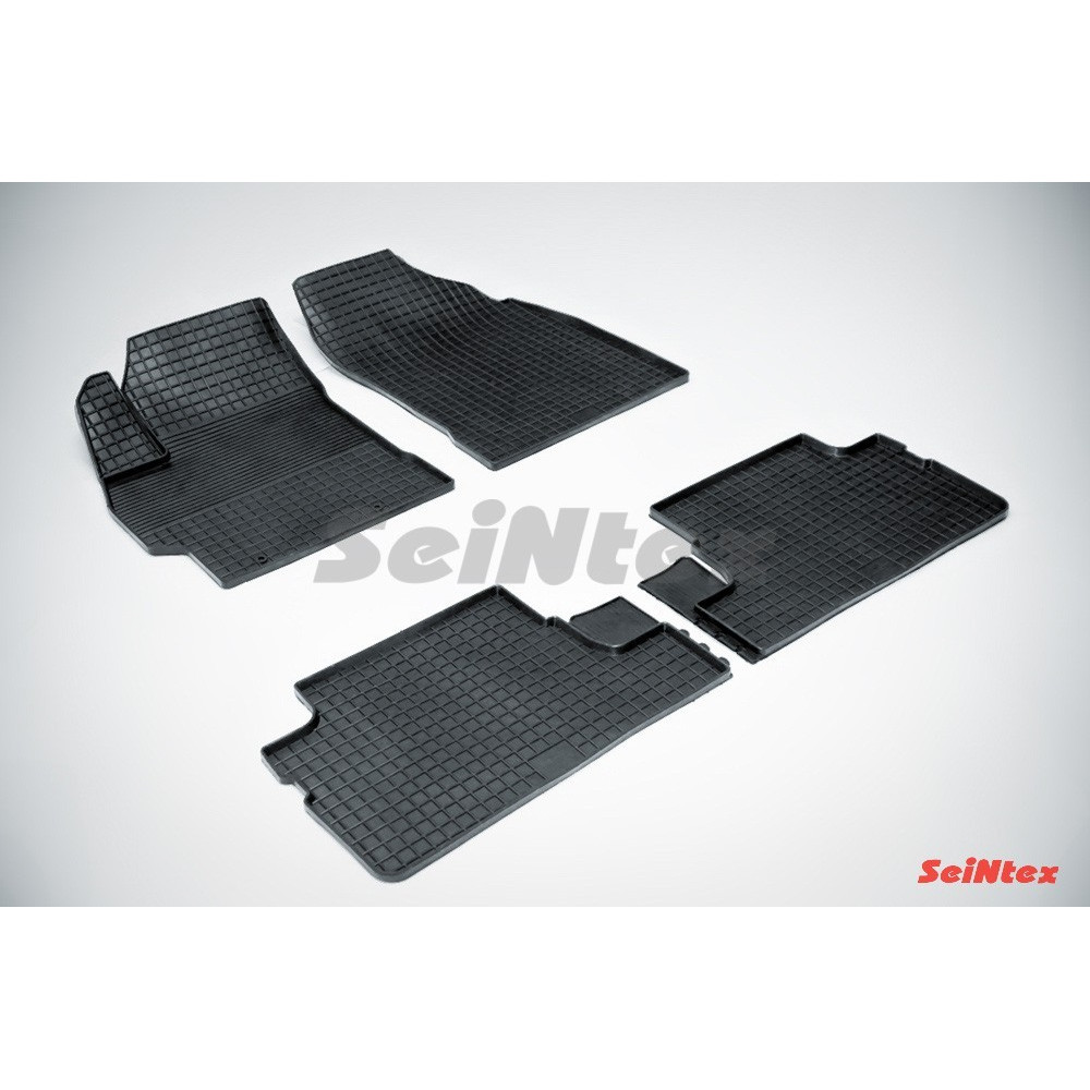 Car rubber floor mats black SEINTEX *STK* TOYOTA COROLLA (2007-2013)