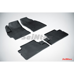 Car rubber floor mats black SEINTEX *STK* TOYOTA COROLLA (2007-2013)