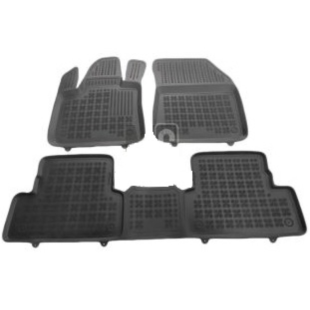Car rubber floor mats black OPEL GRANDLAND X (2017-...) 200525