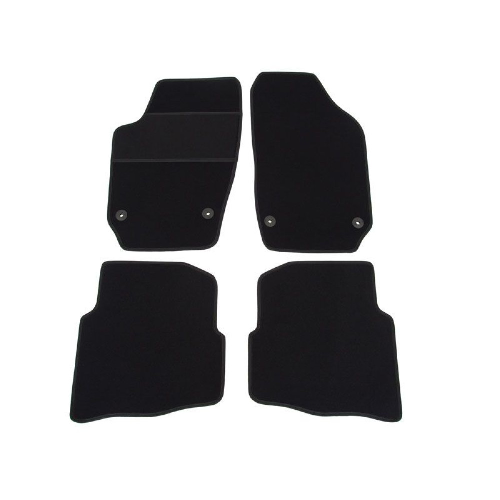 Car textile mats black SKODA FABIA I (1999-2007) ELEGANT