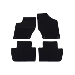 Car textile mats black CITROEN C4 (2010-...) ECONOMIC