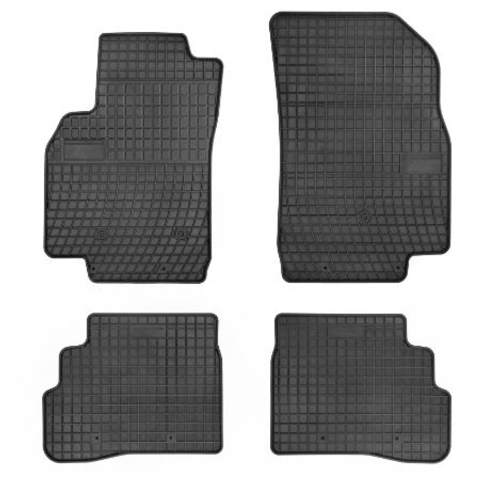 Car rubber floor mats black CHEVROLET SPARK (2015-...) NEGRO