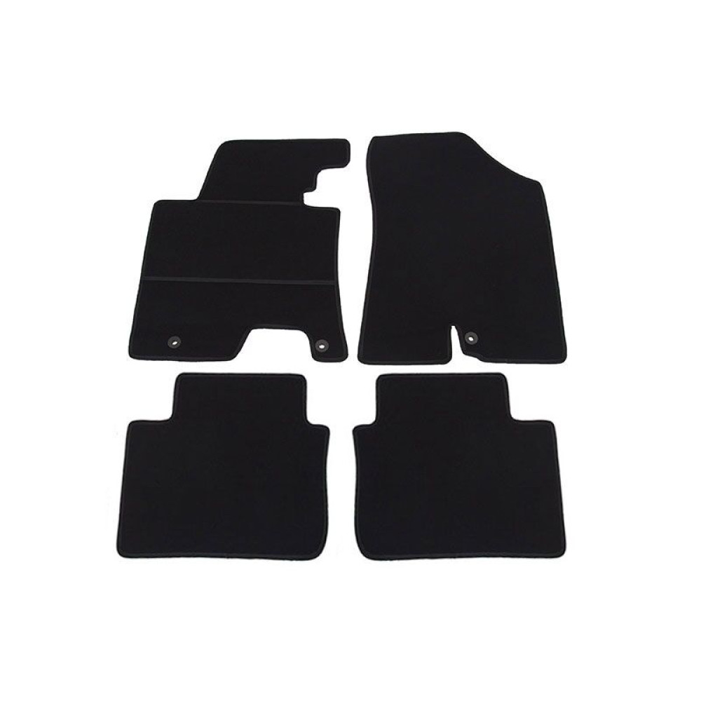 Car textile mats black HYUNDAI i30 (2012-2017) ELEGANT