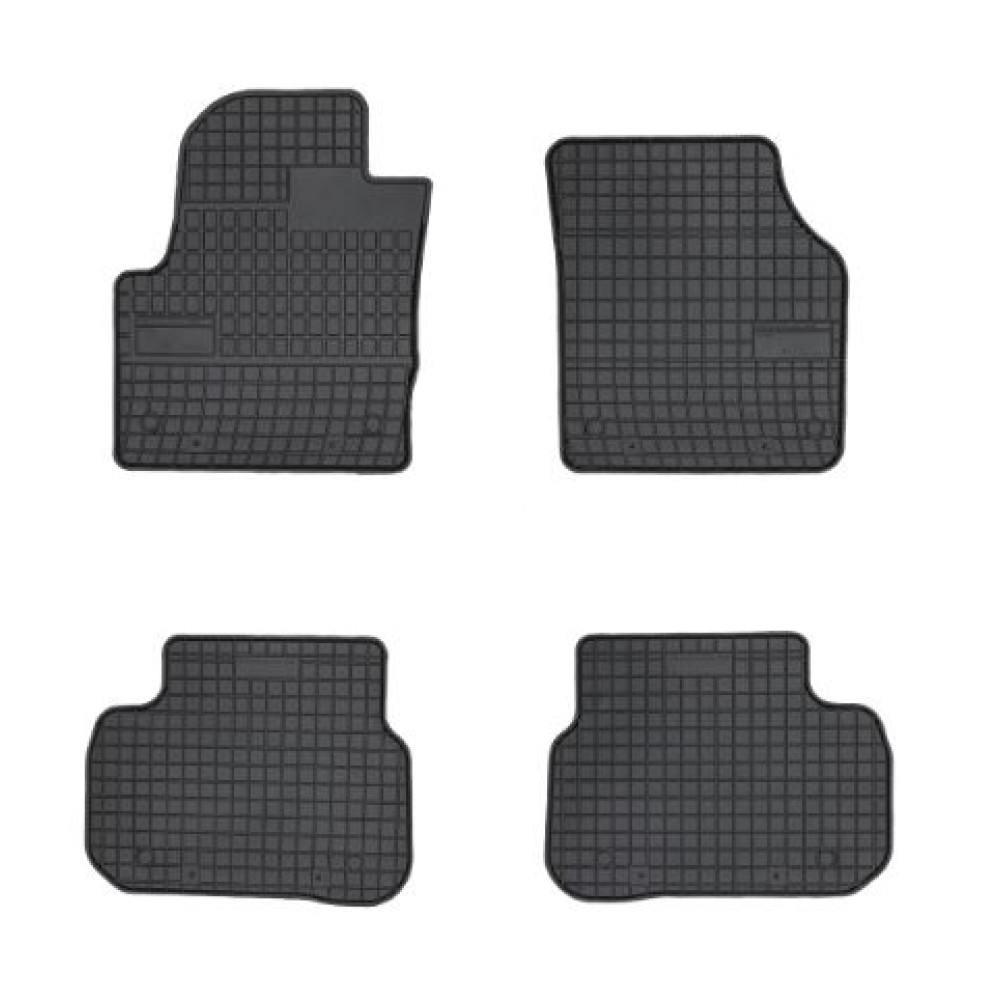 Car rubber floor mats black LAND ROVER DISCOVERY SPORT (2015-...) NEGRO