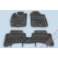 Car rubber floor mats black TOYOTA YARIS III Hybrid (2014-...) 201430