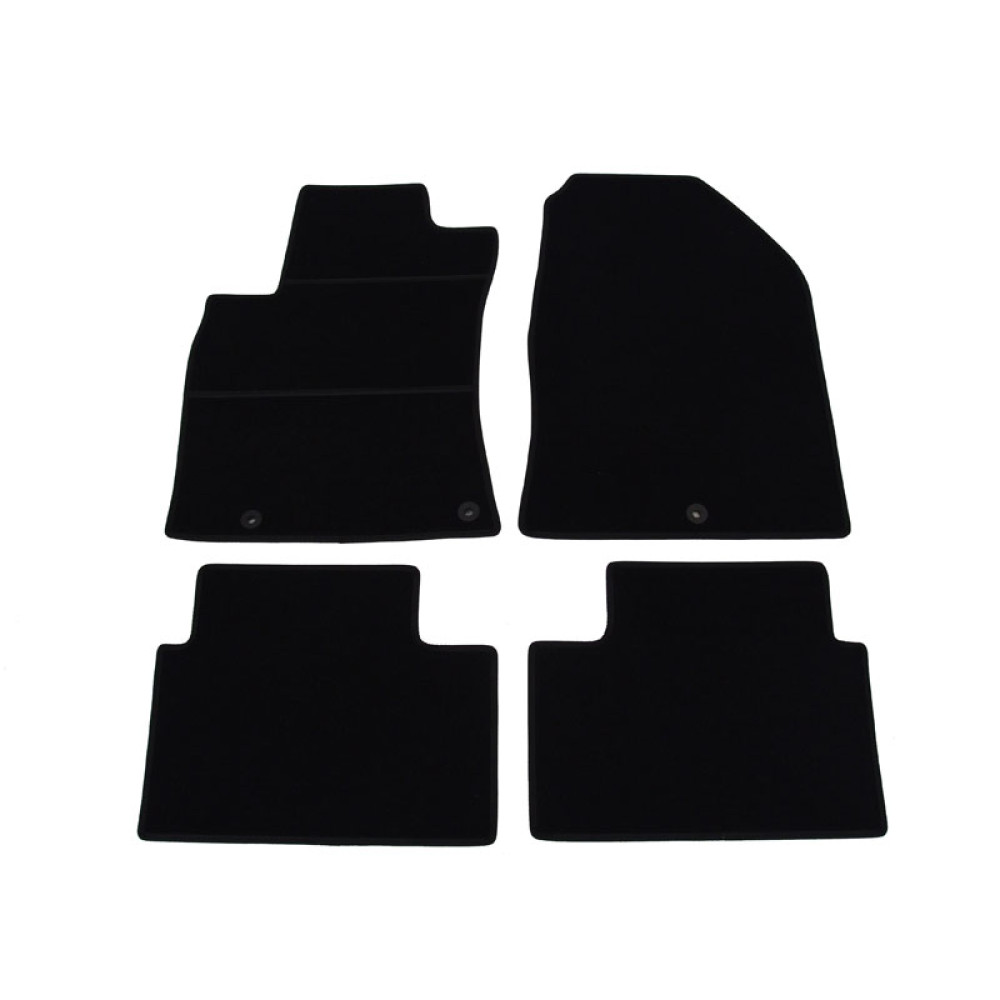 Car textile mats black HYUNDAI i30 III (2017-...) ELEGANT