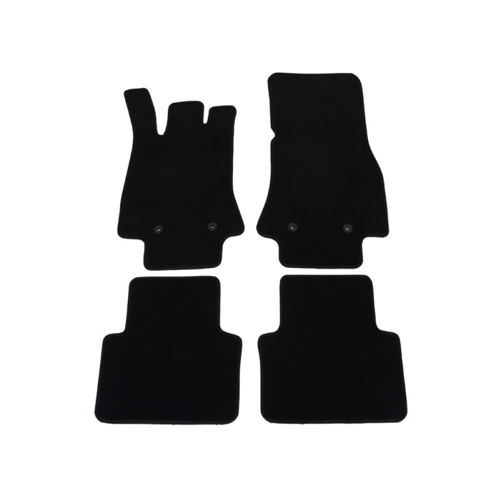 Car textile mats black JAGUAR XF (2008-...) LUXUS