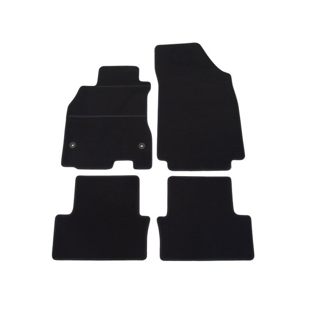 Car textile mats black RENAULT FLUENCE (2010-...) ELEGANT