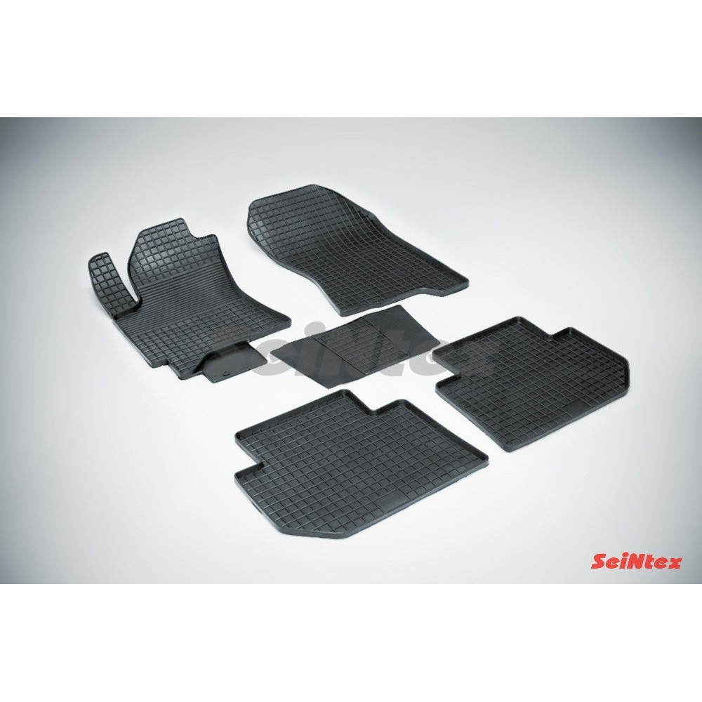 Car rubber floor mats black SEINTEX *STK* SUBARU TRIBECA (2005-2009)
