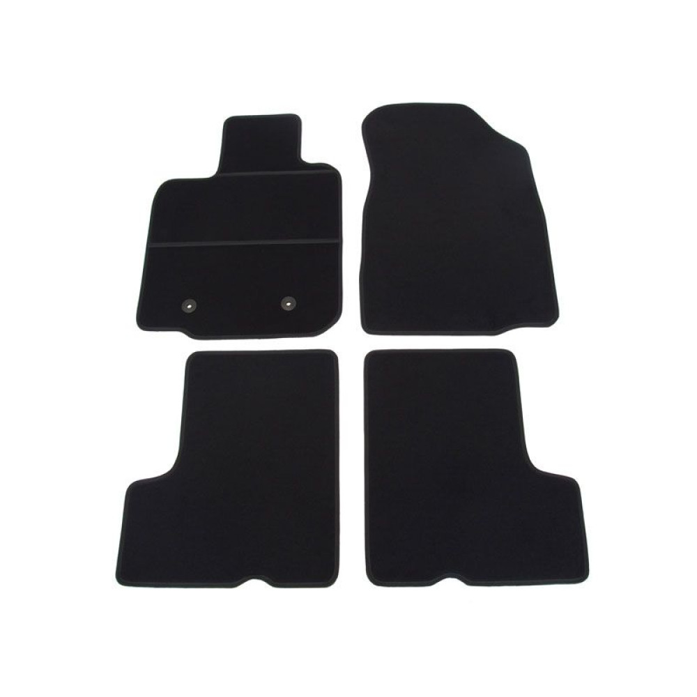 Car textile mats black DACIA SANDERO (2008-2012) ECONOMIC