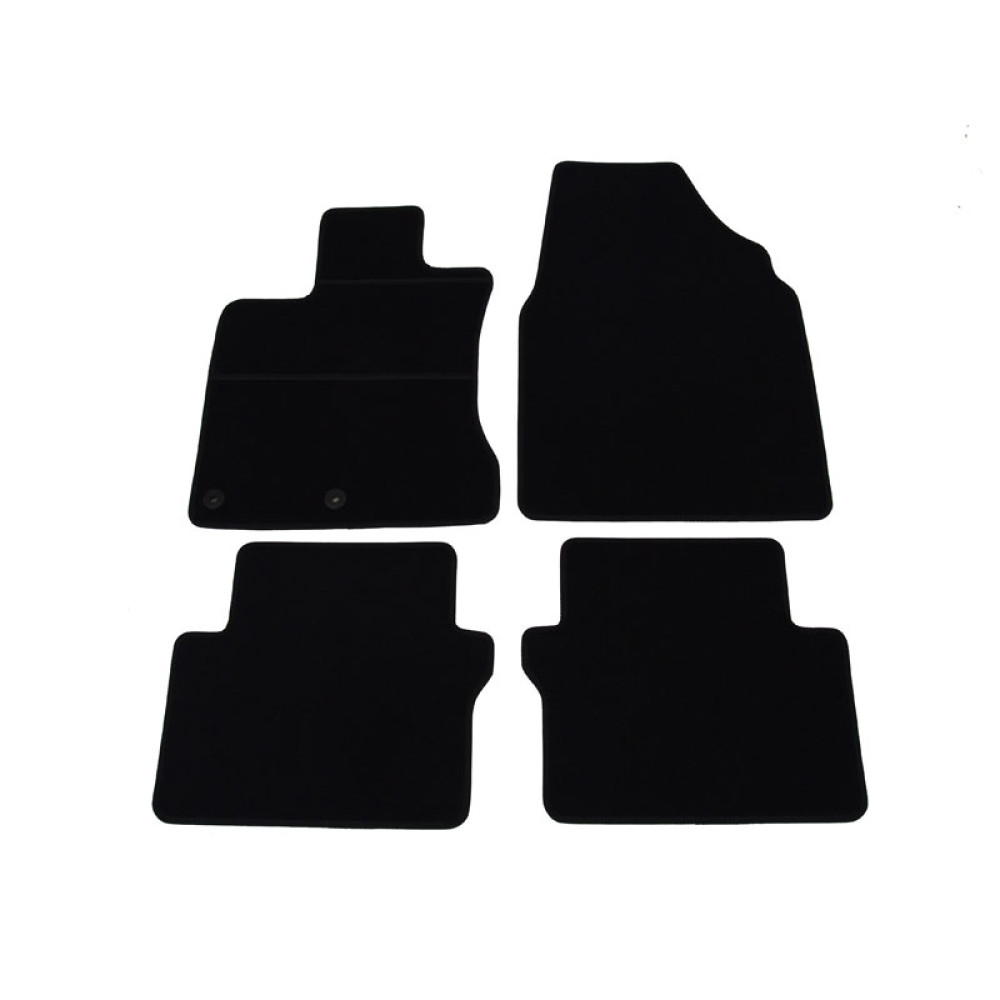 Car textile mats black NISSAN QASHQAI (2007-2014) ELEGANT