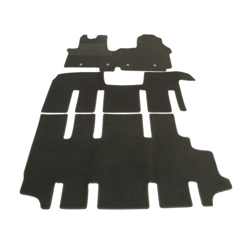 Car textile mats black RENAULT TRAFIC III (9s.) (2014-...) ELEGANT