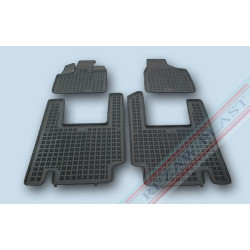 Car rubber floor mats black LANCIA VOYAGER (5s.)(2011-2015) 203701A