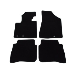 Alfombrillas textiles negras para coche HYUNDAI SANTA FE II Facelift (2010-2012) LUXE