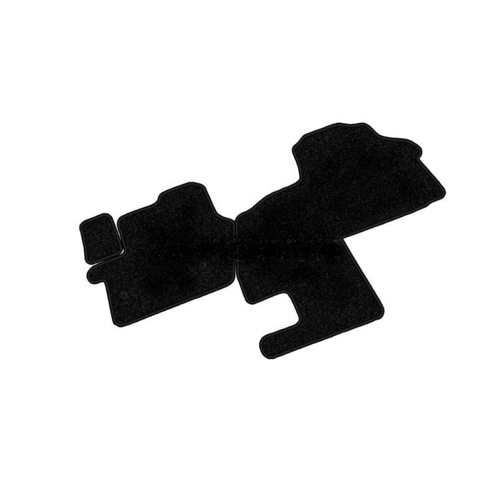 Car textile mats black OPEL VIVARO II (1+1) (2014-...) ECONOMIC