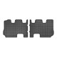 Car rubber floor mats black KIA SORENTO 3rd row (2015-...) NEGRO