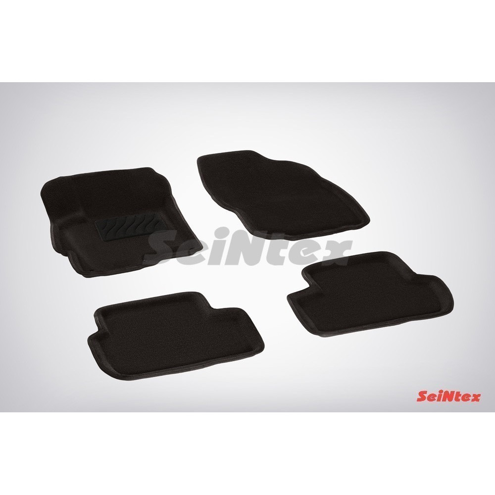 Car textile mats black 3D SEINTEX MITSUBISHI LANCER (2007-...)