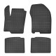 Car rubber floor mats black SUZUKI SX-4 II (2013-...) NEGRO