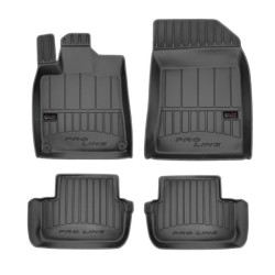Car rubber floor mats black PEUGEOT 407 (2004-2011) 3D FROGUM