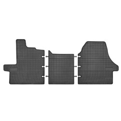 Car rubber floor mats black FIAT DUCATO (3s.) (2006-...) NEGRO
