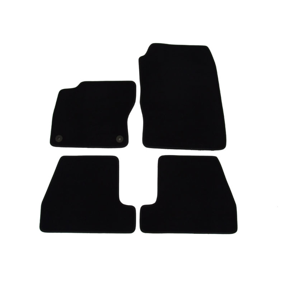 Car textile mats black FORD FOCUS III Facelift (2015-...) LUXUS