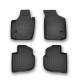 Car rubber floor mats black SKODA RAPID (2012-...) 3D FROGUM