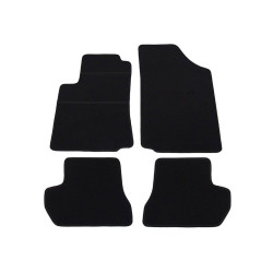 Alfombrillas textiles negras para coche CITROEN C2 (2002-2009) ECONÓMICAS