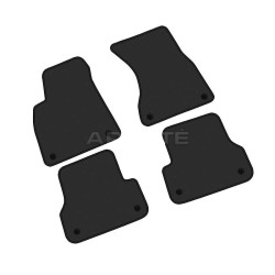 Alfombrillas textiles negras para coche AUDI A6 (2011-...) DELUXE