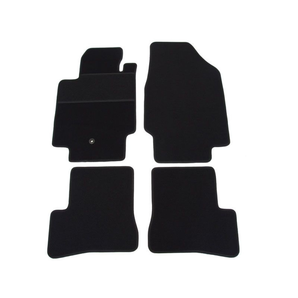 Car textile mats black NISSAN MICRA (2007-2010) ELEGANT