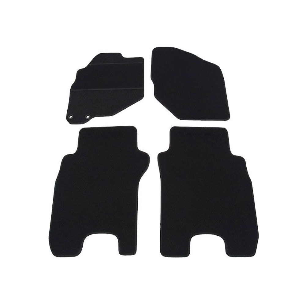 Car textile mats black HONDA JAZZ (2002-2008) ELEGANT