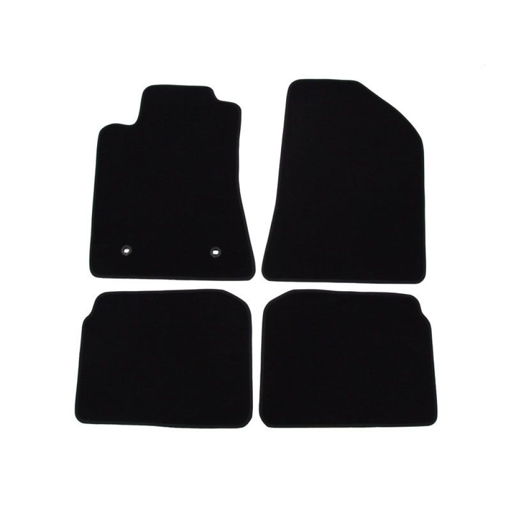 Car textile mats black TOYOTA AVENSIS II (2003-2009) LUXUS
