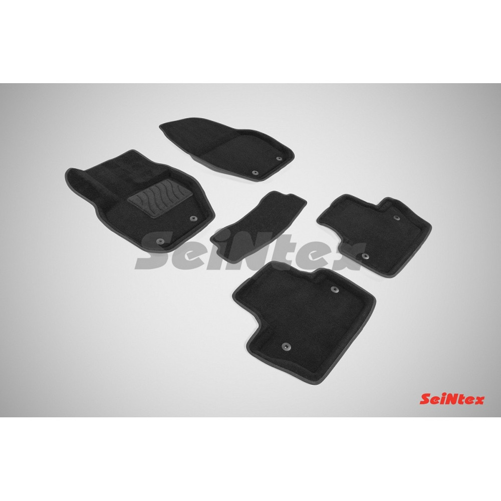 Car textile mats black 3D SEINTEX VOLVO S60 II (2010-...)
