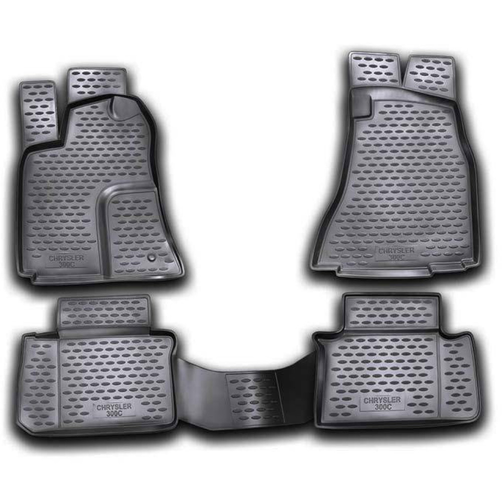 Car rubber floor mats black NOVLINE CHRYSLER 300C (2004-2012)